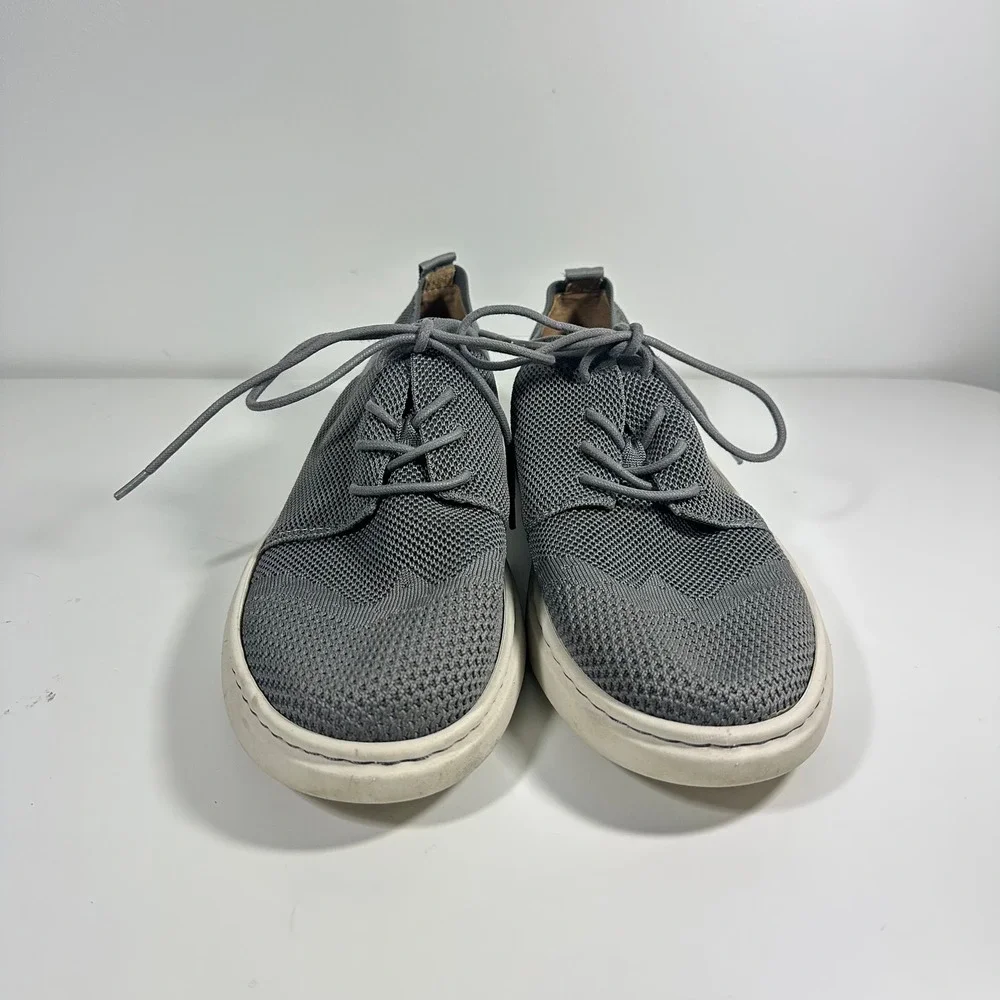 Born Shoes Mens Knit Sneakers Grey Lace‎ Up Casual Shoes BM0000622 Size 11.5 M